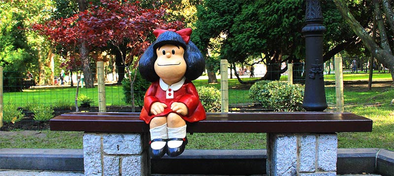 Qué ver en Asturias rural - Mafalda en Oviedo - La Casa Azul de Las Caldas