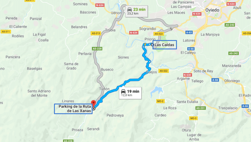 Que rutas Asturias - La ruta de las Xanas - La Casa Azul de Las Caldas